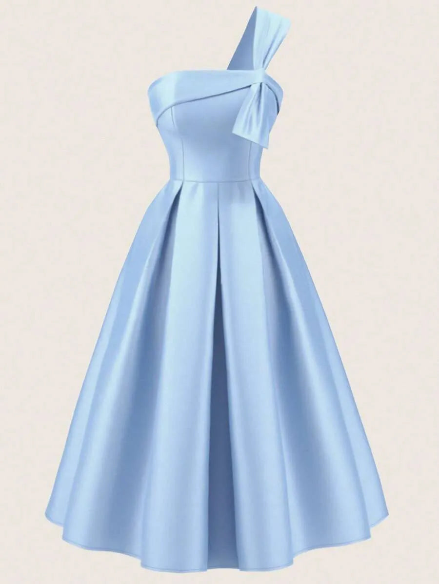 Teen Girls' Light Blue Floral Maxi Dress – Sleeveless Elegant Ruffle Hem Outfit for Holiday, Wedding, Spring & Back-to-School