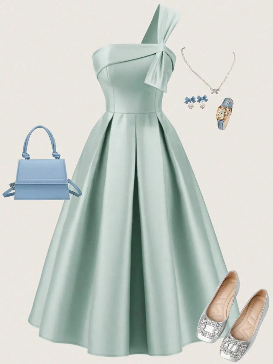 Teen Girls' Light Blue Floral Maxi Dress – Sleeveless Elegant Ruffle Hem Outfit for Holiday, Wedding, Spring & Back-to-School